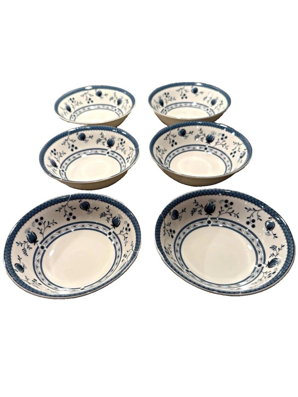 Vintage Royal Doulton Cambridge TC1017 Fruit Dessert Bowls 5 3/8” Set of 6